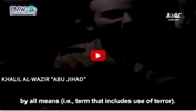 Snippet of Abu Jihad speaking