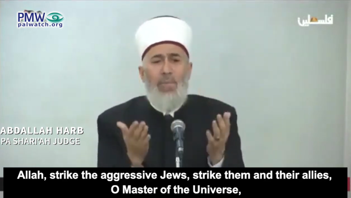 Preacher praying for Jews to die