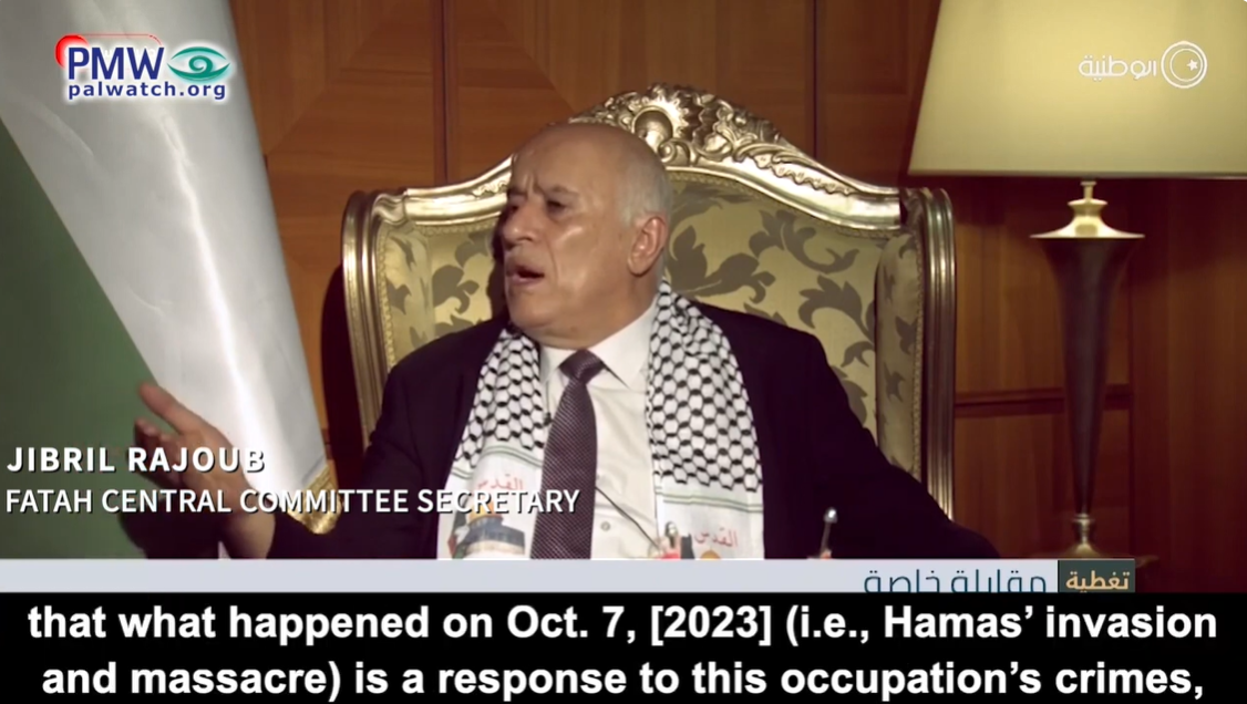 Image of Rajoub speaking