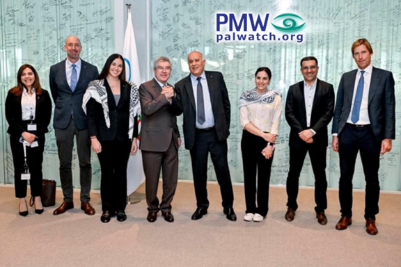 Rajoub and IOC President Thomas Bach