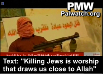 Hamas poster promoting killing of Jews