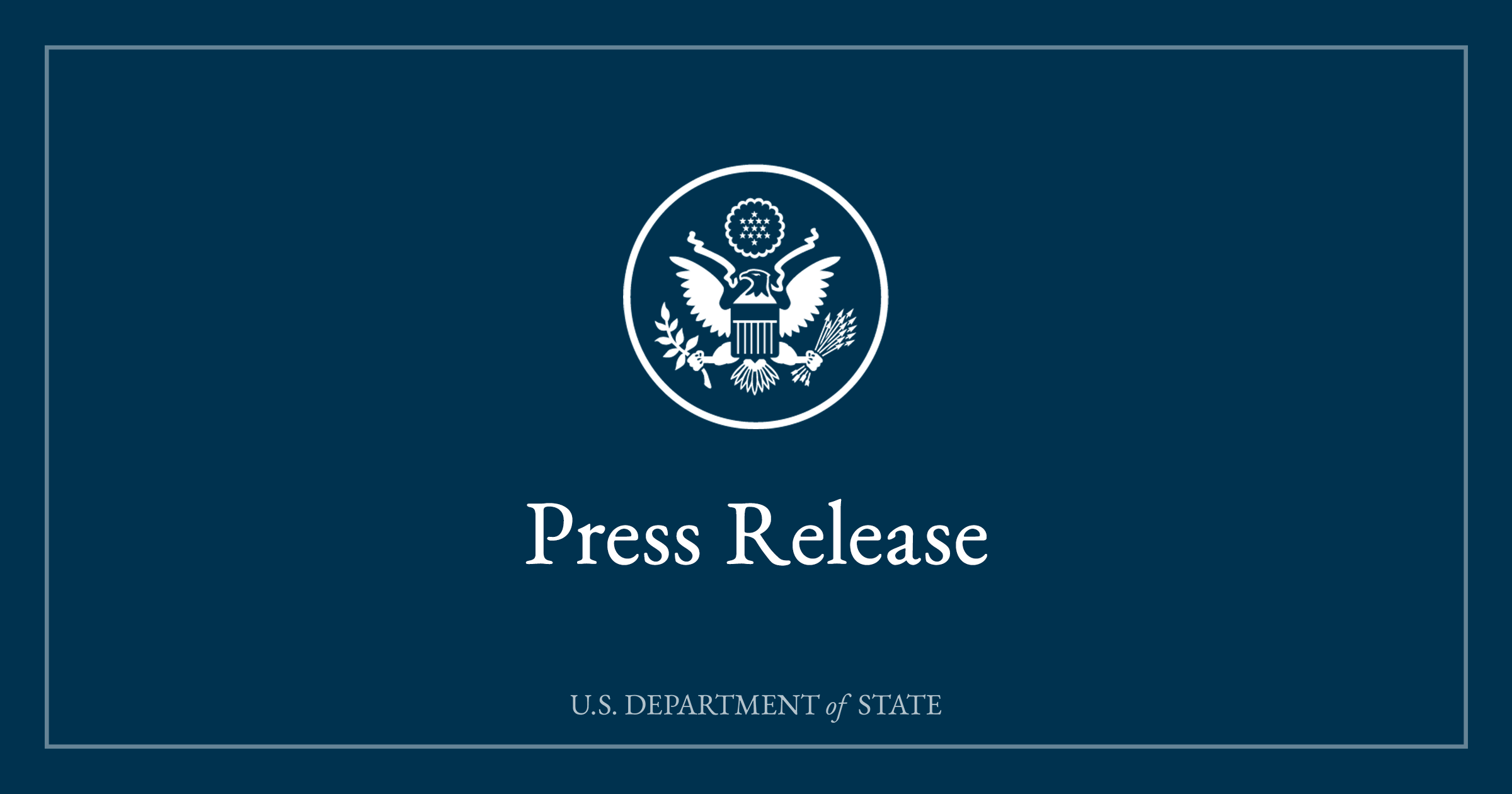 US State Department press release
