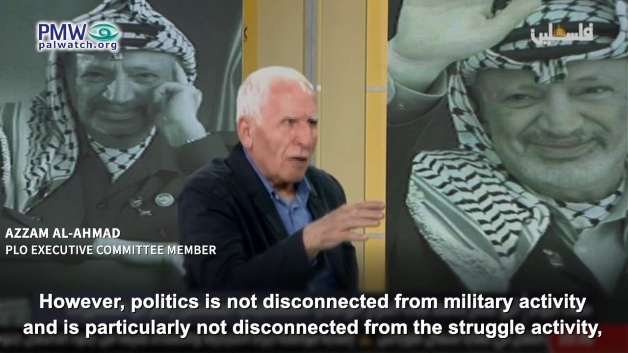 Azzam Al-Ahmad promoting terror use